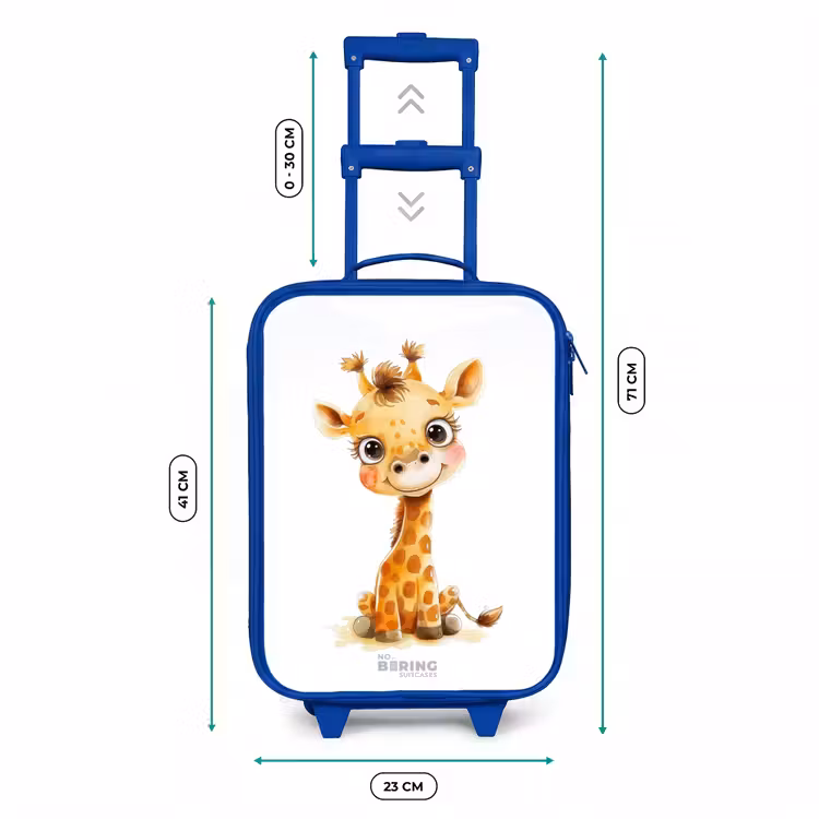 Kids’ Suitcase - Blue - Baby giraffe — 8