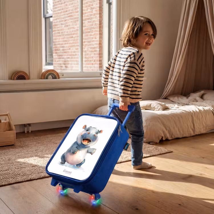 Kids’ Suitcase - Blue - Baby hippo — 5