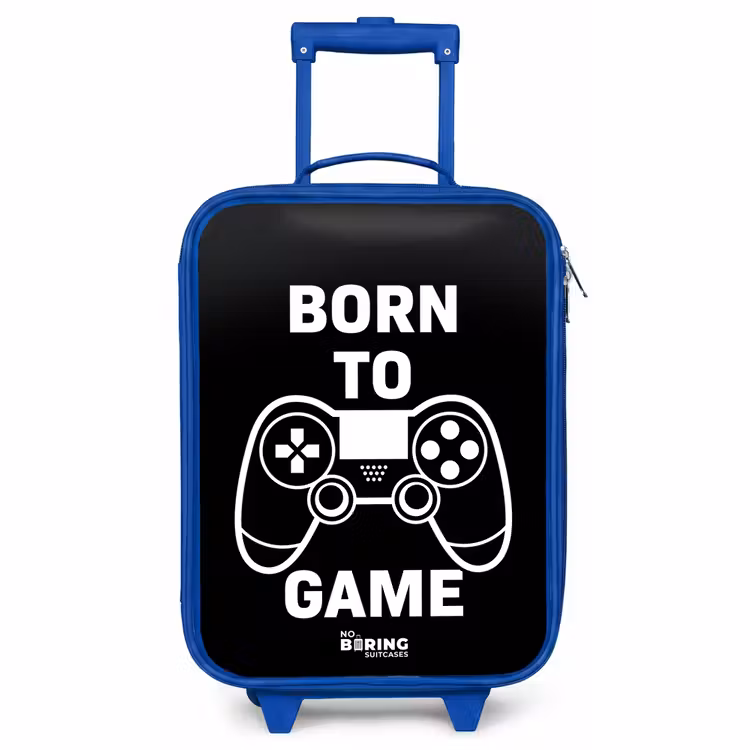 Kids’ Suitcase - Blue - Born to game with controller — 1