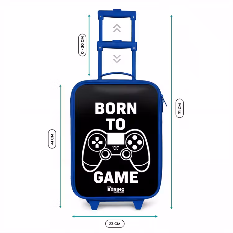 Kids’ Suitcase - Blue - Born to game with controller — 8