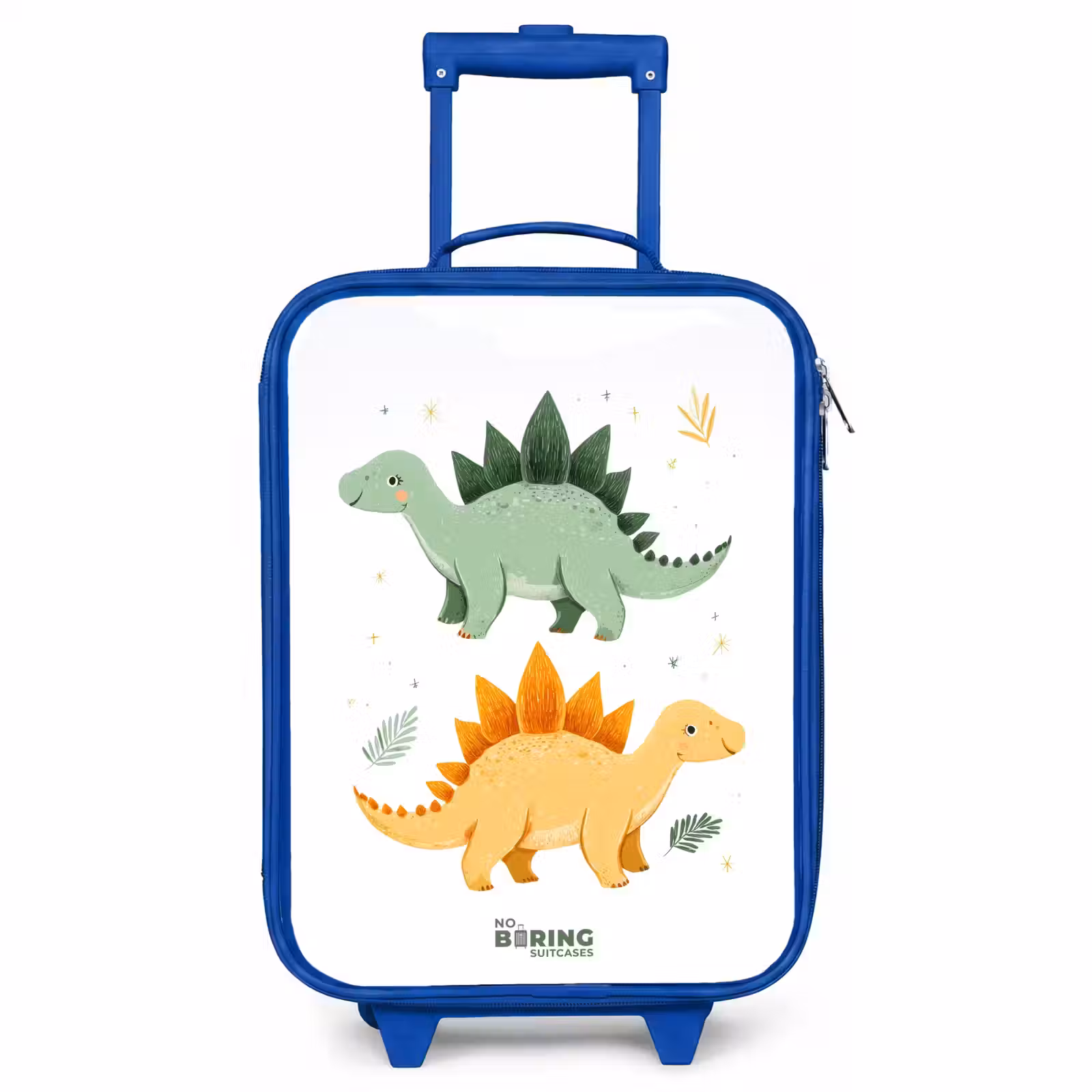Kids’ Suitcase - Blue - Cheerful stegosaurus friends — 1