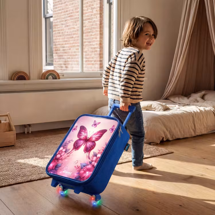 Kids’ Suitcase - Blue - Butterfly Valley — 5