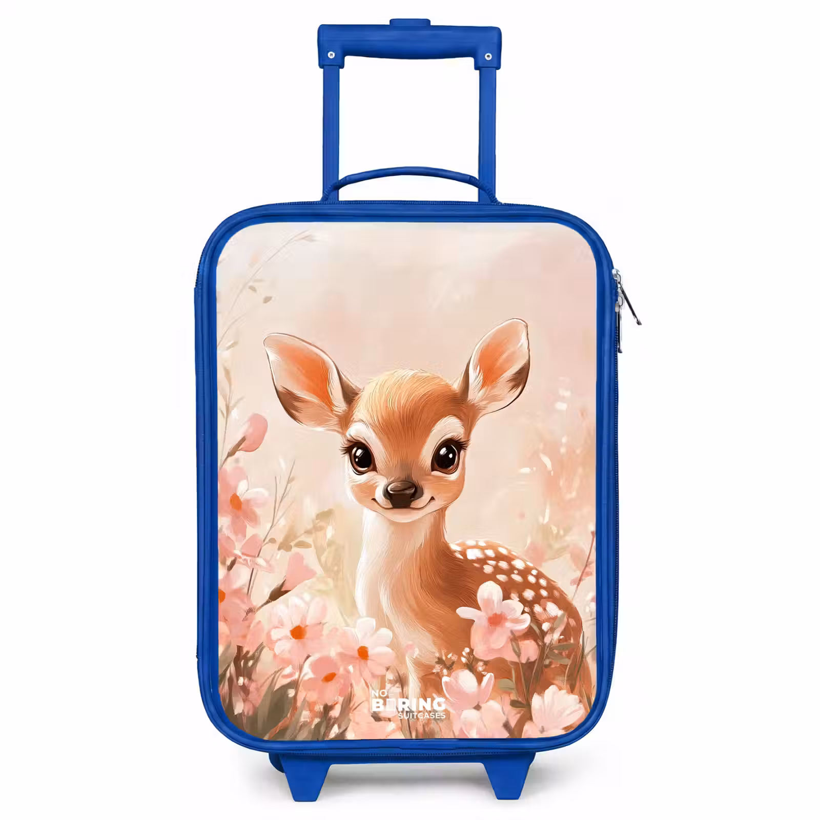 Kids’ Suitcase - Blue - Deer - Eyes - Dots - Flowers — 1