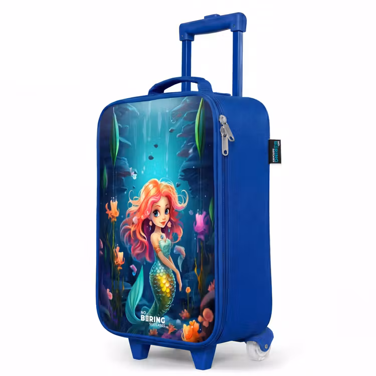 Kids’ Suitcase - Blue - Coral Queen — 3