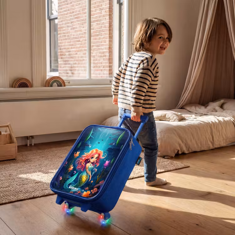 Kids’ Suitcase - Blue - Coral Queen — 5