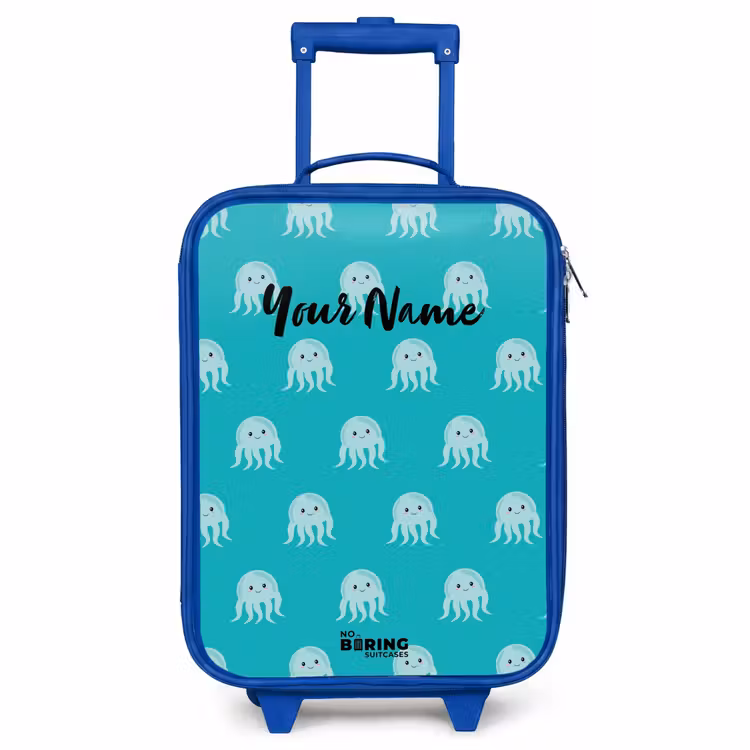 Kids’ Suitcase - Blue - Cute jellyfish — 2