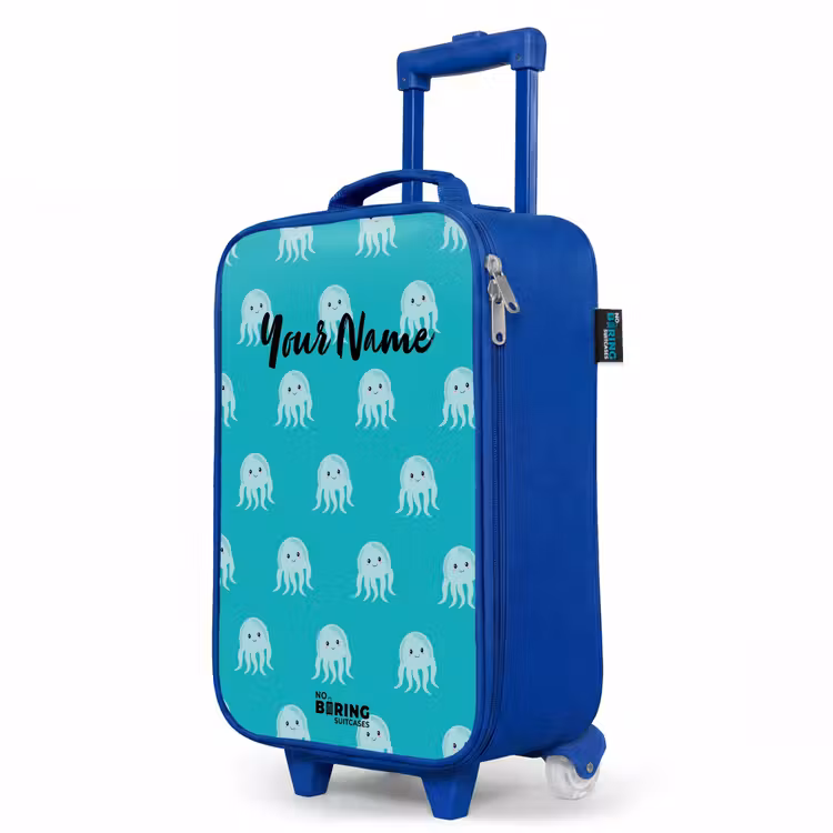 Kids’ Suitcase - Blue - Cute jellyfish — 3