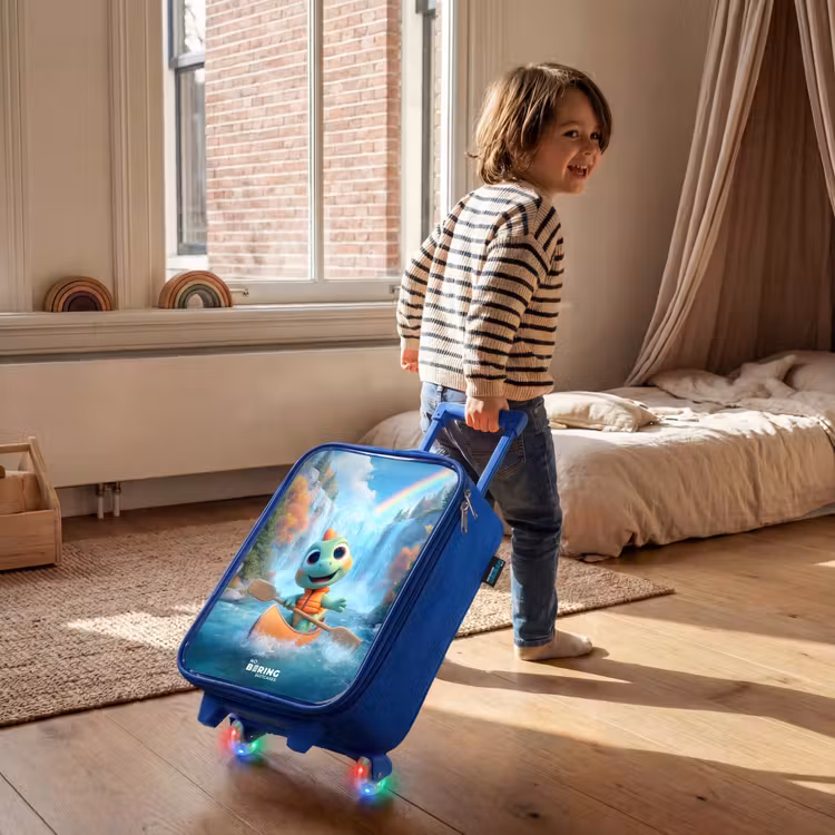Kids’ Suitcase - Blue - Dino - Nature - Waterfall — 5