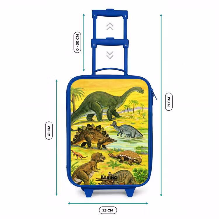 Kids’ Suitcase - Blue - Dinos by the water — 8