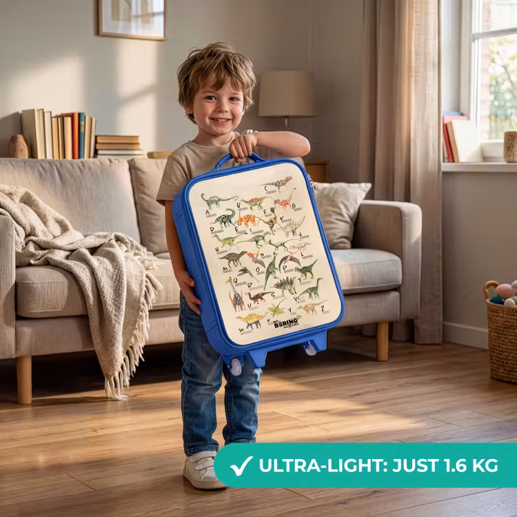 Kids’ Suitcase - Blue - Dino alphabet — 4