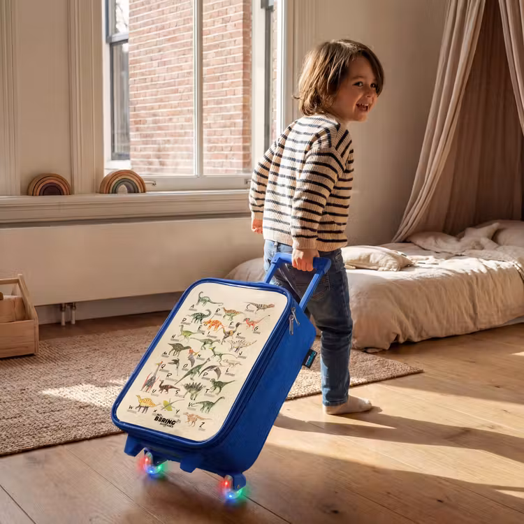 Kids’ Suitcase - Blue - Dino alphabet — 5
