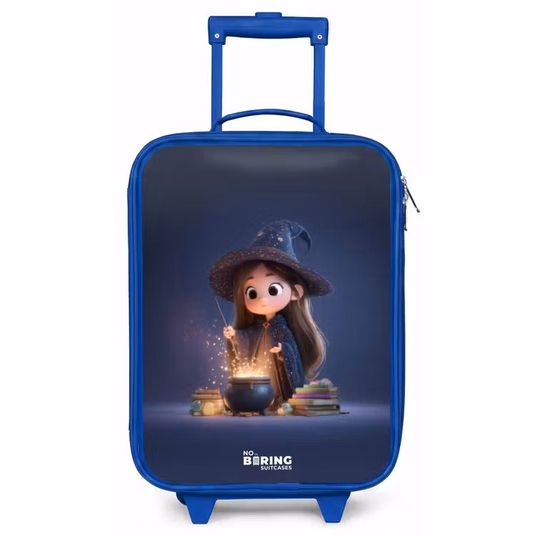 Kids’ Suitcase - Blue - Enchanted girl with cauldron — 1