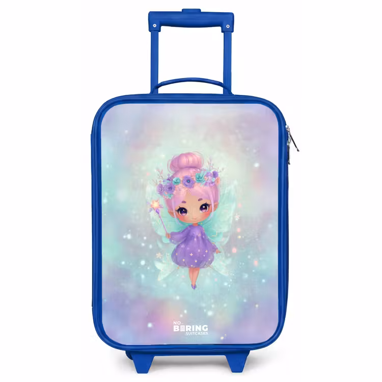 Kids’ Suitcase - Blue - Flower fairy in pastel shine — 1