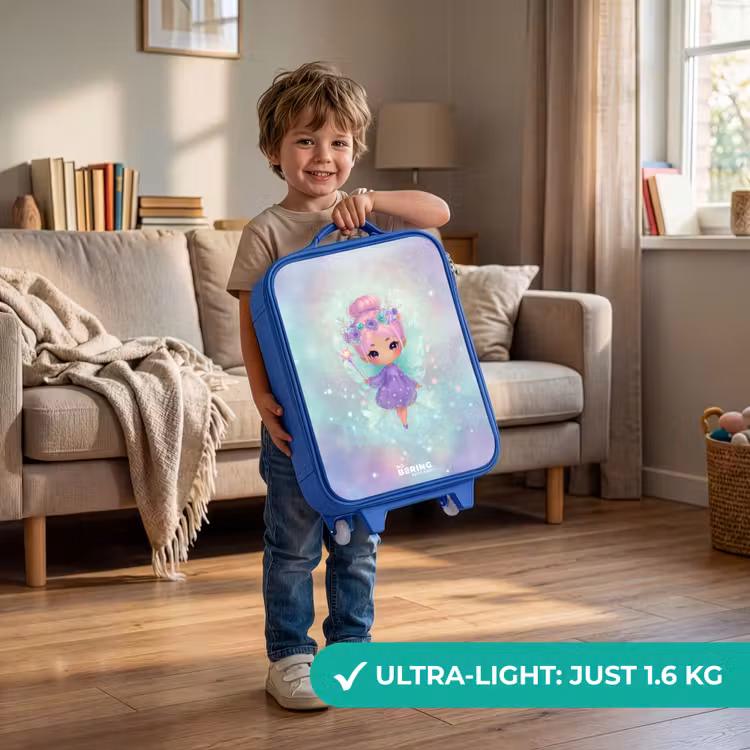 Kids’ Suitcase - Blue - Flower fairy in pastel shine — 4