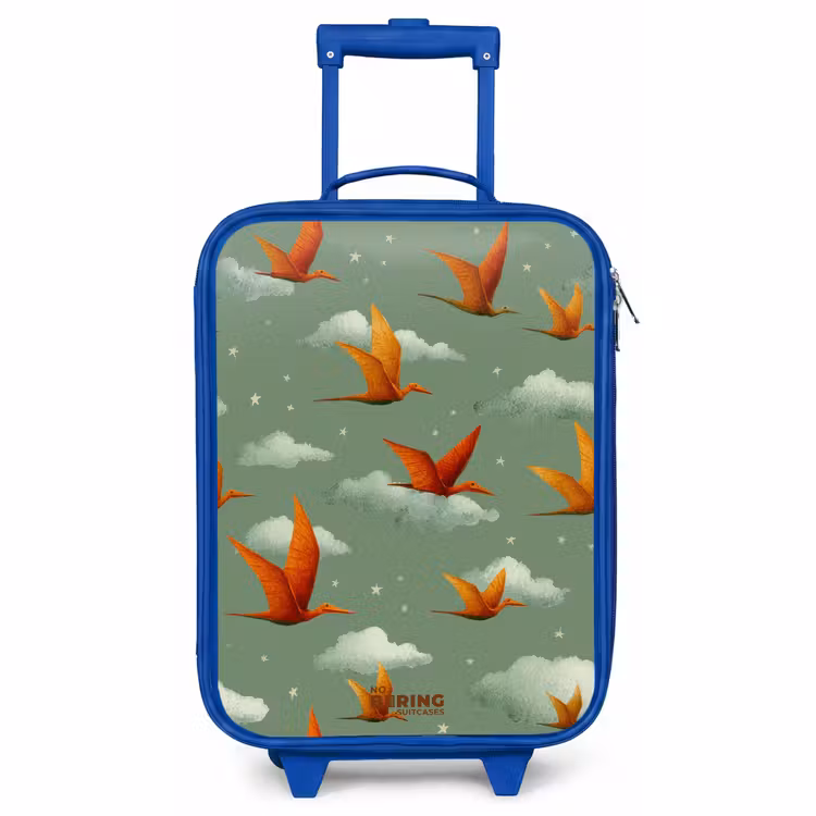 Kids’ Suitcase - Blue - Flying pterosaurs among stars — 1