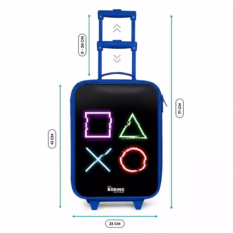 Kids’ Suitcase - Blue - Game console buttons — 8
