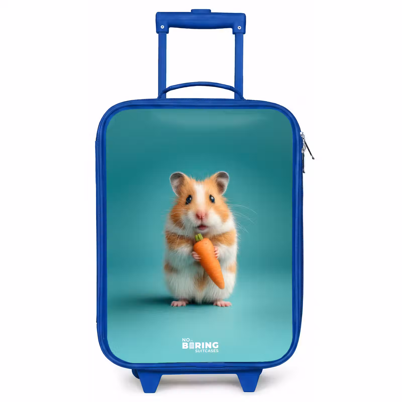 Kids’ Suitcase - Blue - Hamster - Carrot - Animal — 1