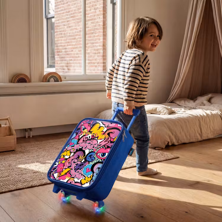 Kids’ Suitcase - Blue - Girly graffiti — 5