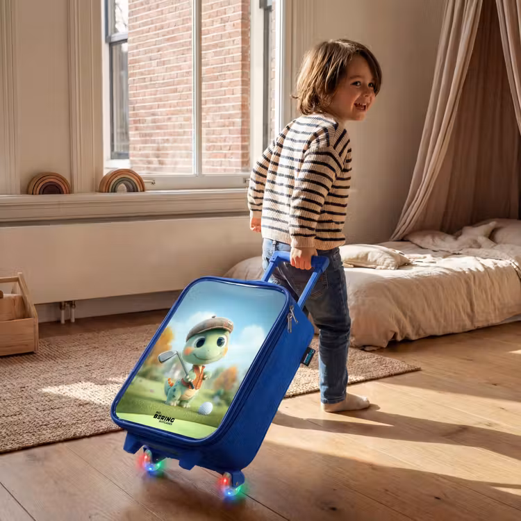 Kids’ Suitcase - Blue - Golf - Dino - Green — 5
