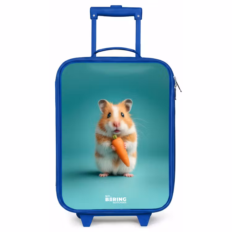 Kids’ Suitcase - Blue - Hamster - Carrot - Animal — 1
