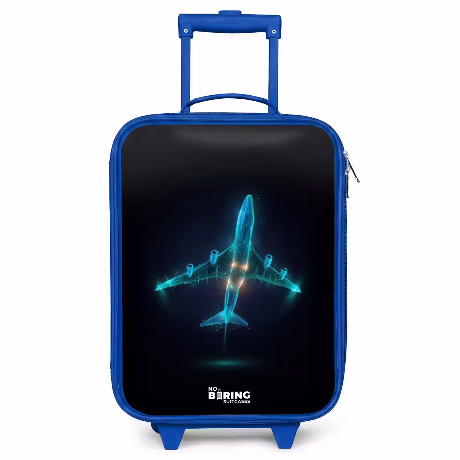 Kids’ Suitcase - Blue - Luminous airplane — 1