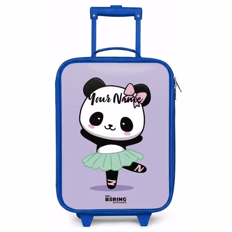 Kids’ Suitcase - Blue - Kawai - Ballet - Panda — 1