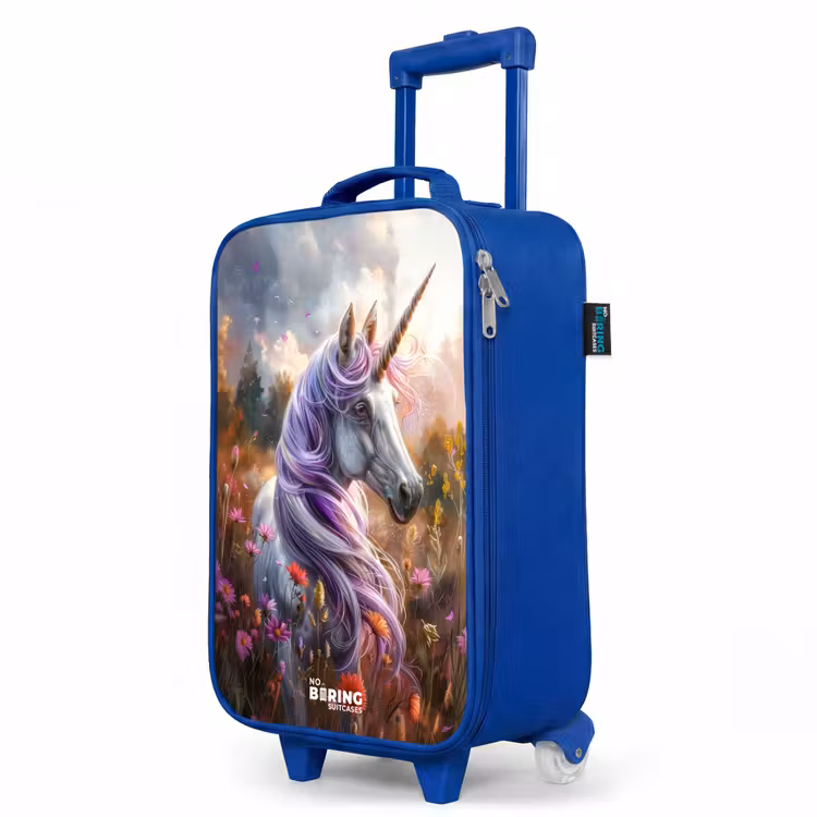 Kids’ Suitcase - Blue - Lavender spring horn — 3