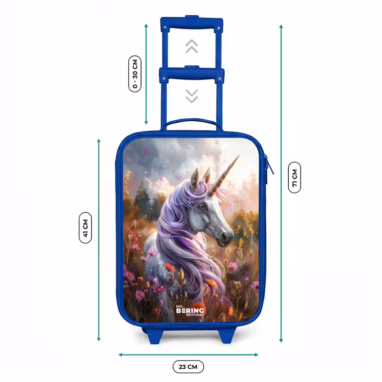 Kids’ Suitcase - Blue - Lavender spring horn — 8
