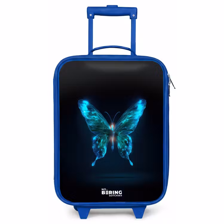 Kids’ Suitcase - Blue - Magical digital butterfly — 1
