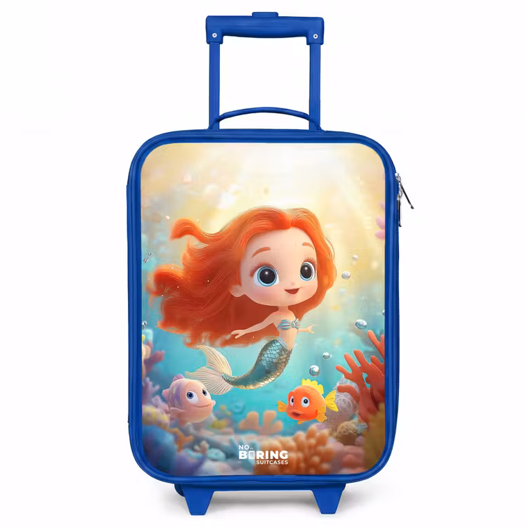 Kids’ Suitcase - Blue - Mermaid - Fish - Coral — 2