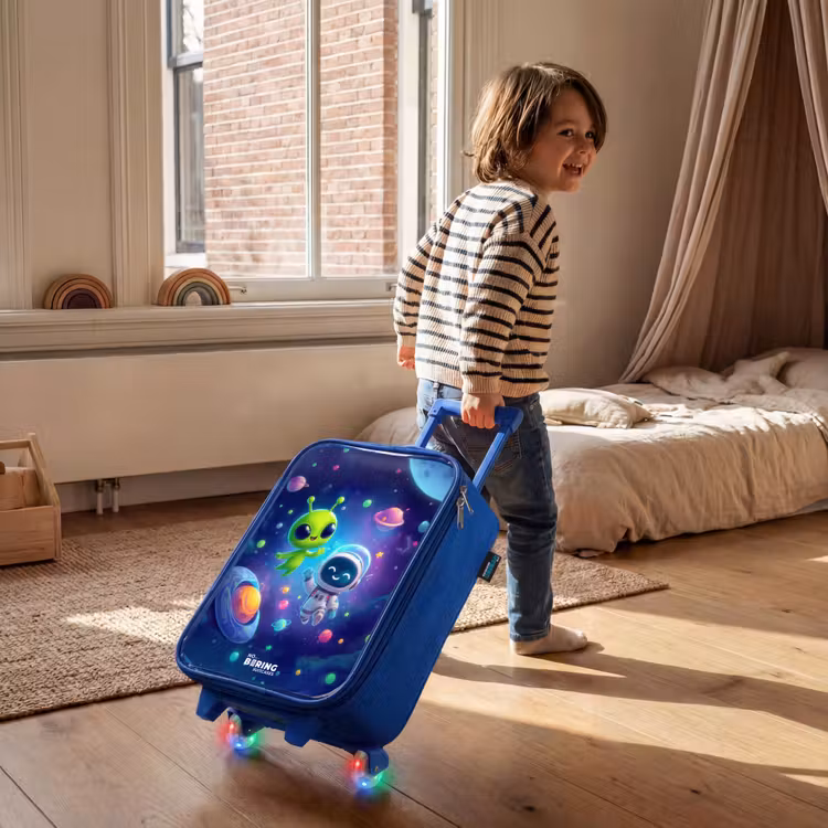 Kids’ Suitcase - Blue - Merry Meeting in Space — 5