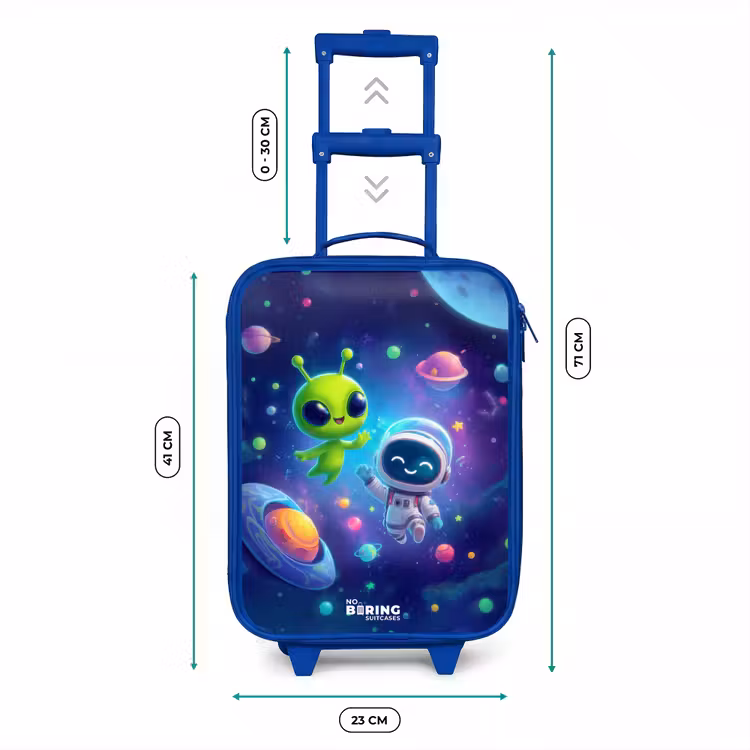 Kids’ Suitcase - Blue - Merry Meeting in Space — 8