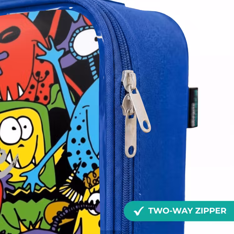 Kids’ Suitcase - Blue - Monsters with Bright Colors — 10
