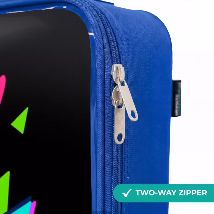 Kids’ Suitcase - Blue - Neon controller on black — 10