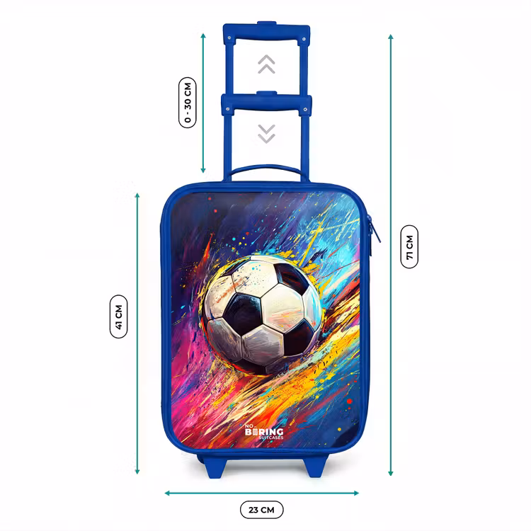 Kids’ Suitcase - Blue - Neon - Soccer - Colorful — 8