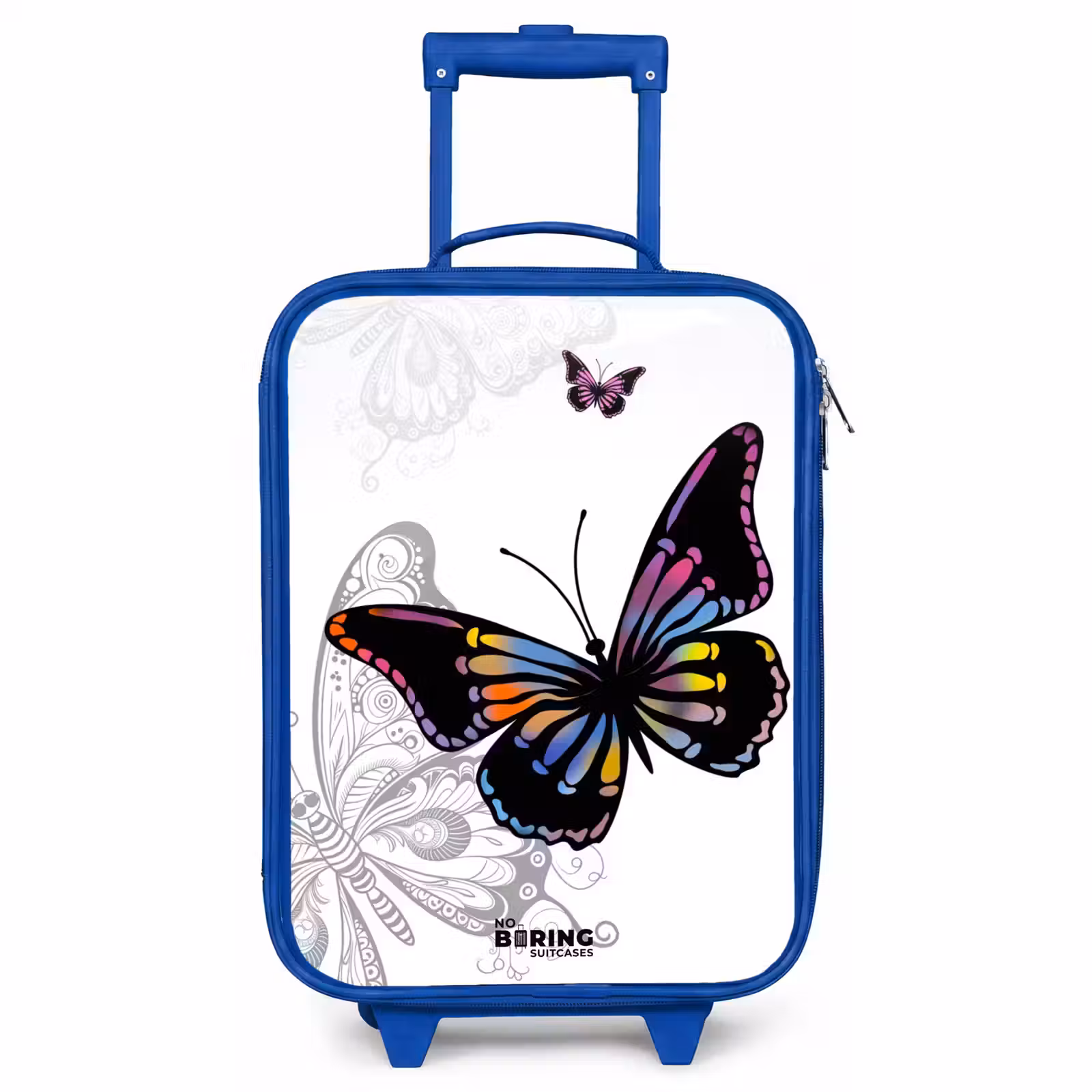 Kids’ Suitcase - Blue - Petal papillon — 1
