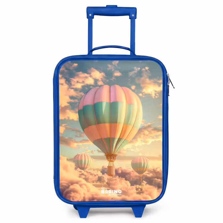 Kids’ Suitcase - Blue - Pastel skyliner — 1