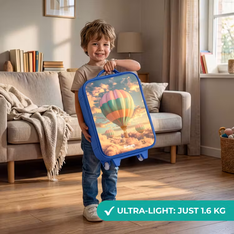 Kids’ Suitcase - Blue - Pastel skyliner — 4