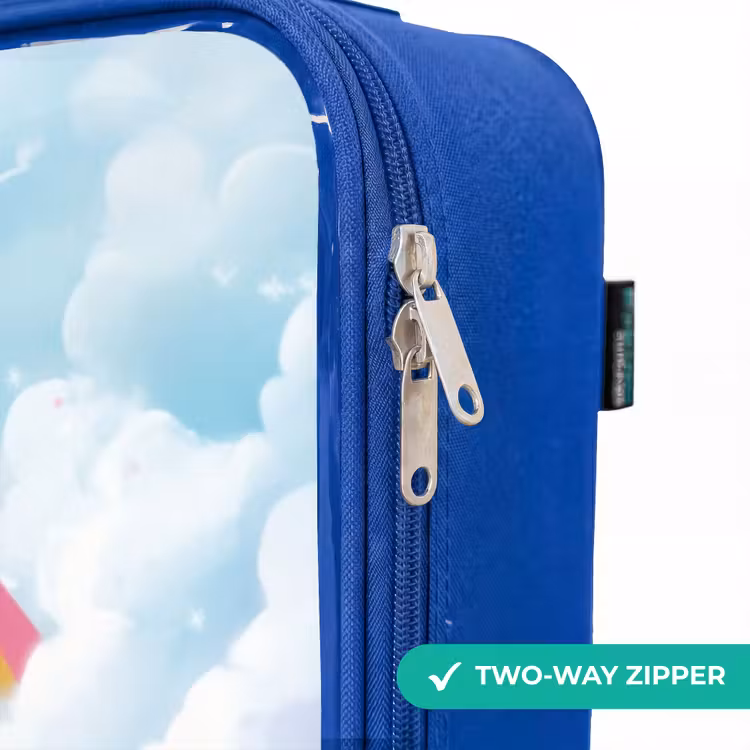 Kids’ Suitcase - Blue - Princess and dino in a colorful world — 10