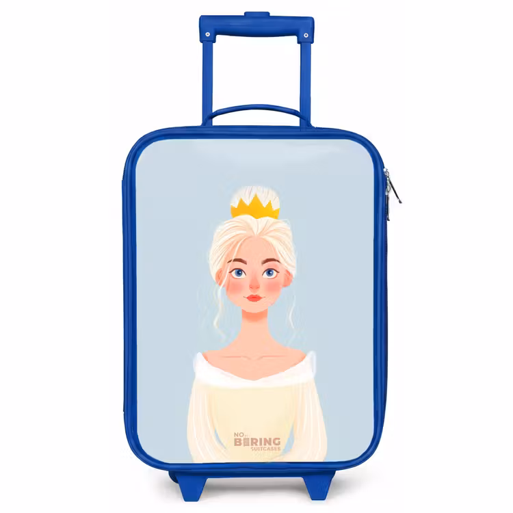 Kids’ Suitcase - Blue - Princess with a golden crown - Blue — 1