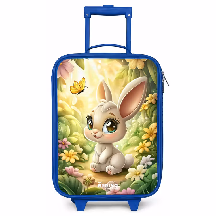 Kids’ Suitcase - Blue - Rabbit - Sunlight - Fairytale - Butterfly — 2