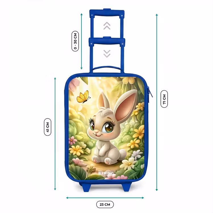 Kids’ Suitcase - Blue - Rabbit - Sunlight - Fairytale - Butterfly — 8