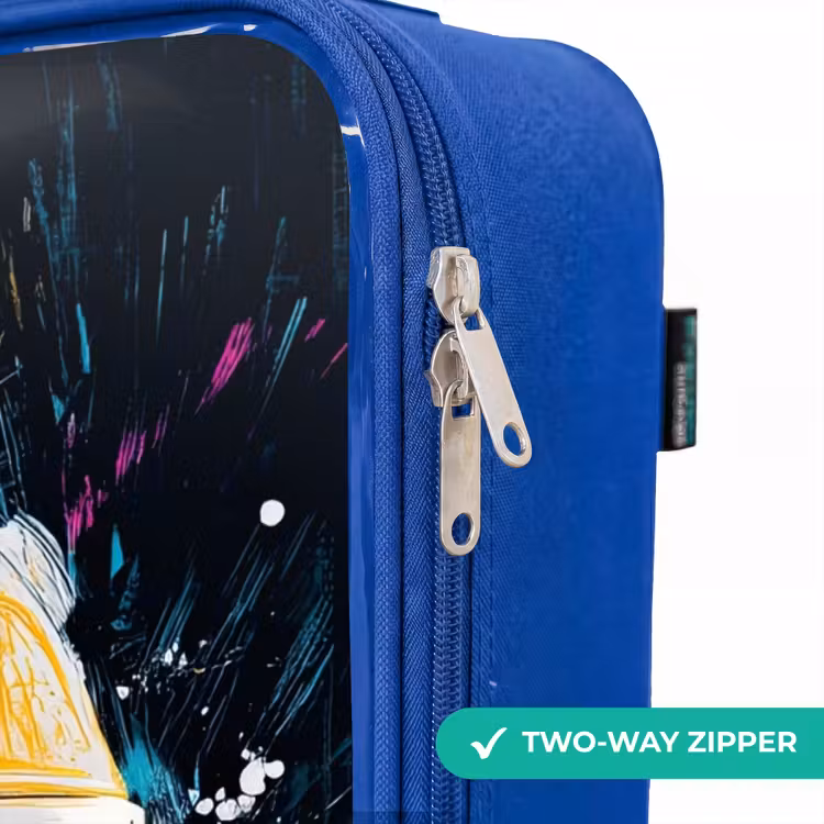 Kids’ Suitcase - Blue - Racing helmet - Paint splashes - Brush strokes - Racing fashion — 10
