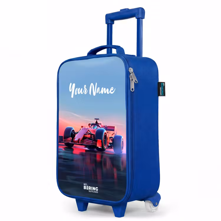 Kids’ Suitcase - Blue - Red racer — 3
