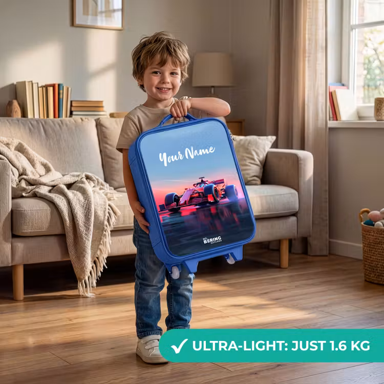 Kids’ Suitcase - Blue - Red racer — 4