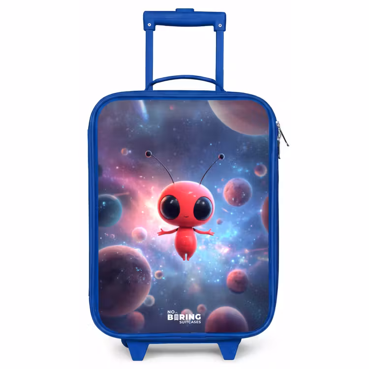 Kids’ Suitcase - Blue - Red Space Being in Cosmic Dance — 2