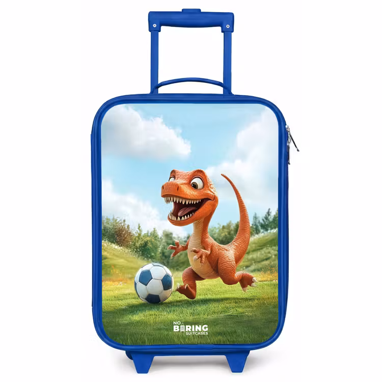Kids’ Suitcase - Blue - Soccer - Dino - Sports — 1