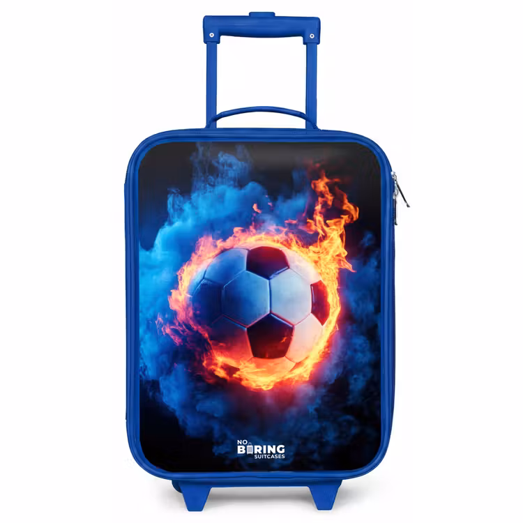 Kids’ Suitcase - Blue - Soccer on fire and ice — 2