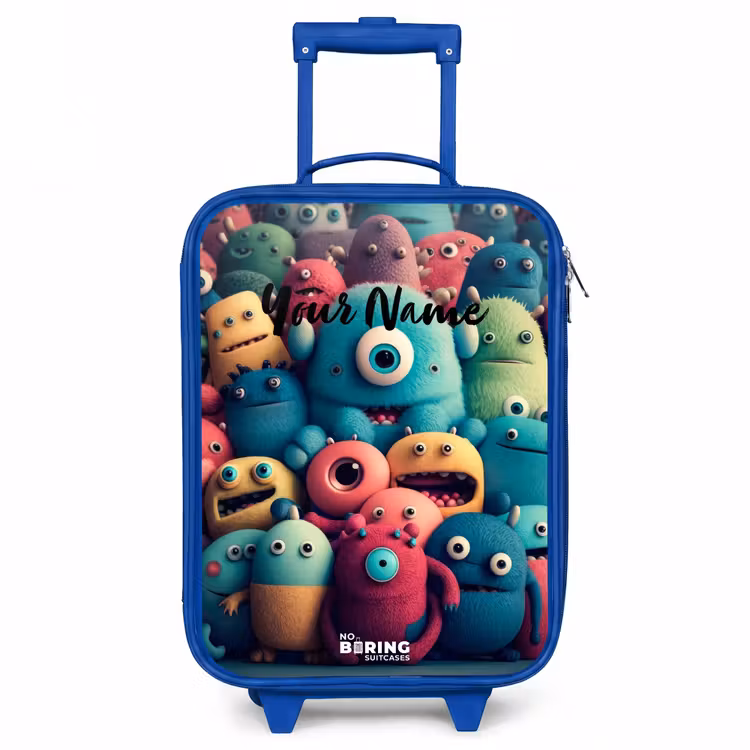 Kids’ Suitcase - Blue - Soft and convex samples — 1