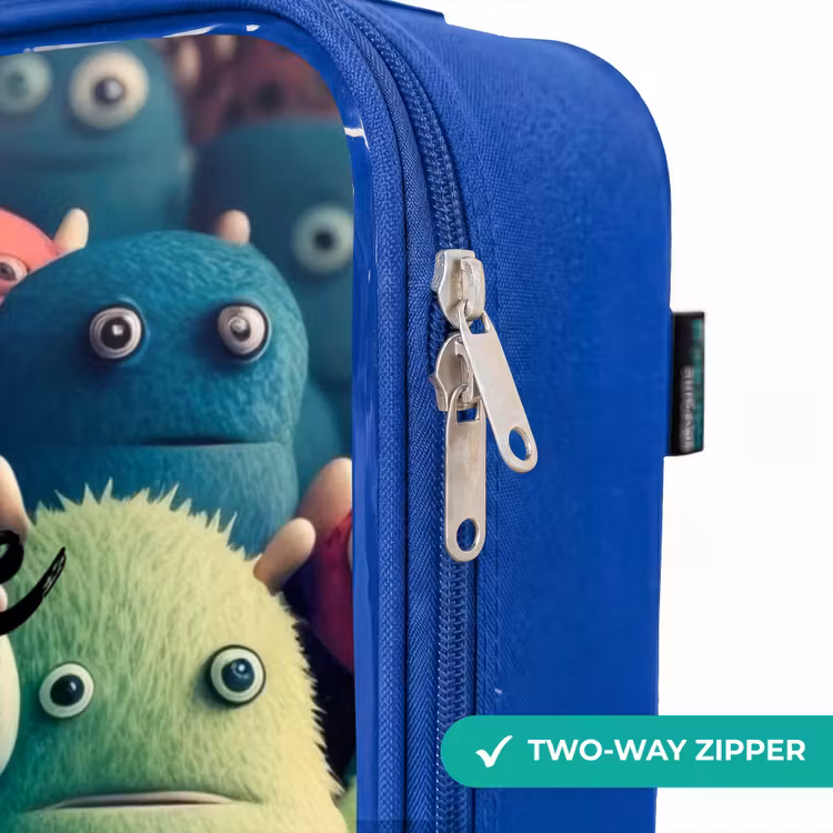 Kids’ Suitcase - Blue - Soft and convex samples — 10